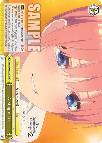 A Single Lie (5HY/W90-E020R RRR) [The Quintessential Quintuplets 2] | Cracking-Singles