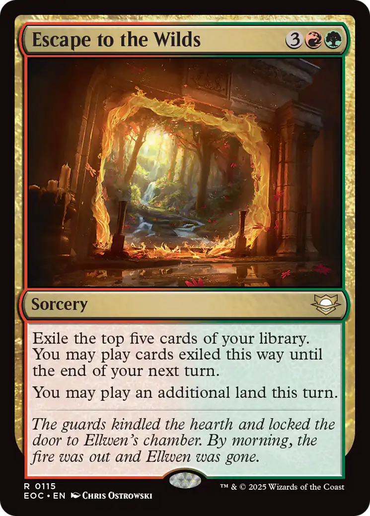 Escape to the Wilds [Edge of Eternities Commander] | Cracking-Singles