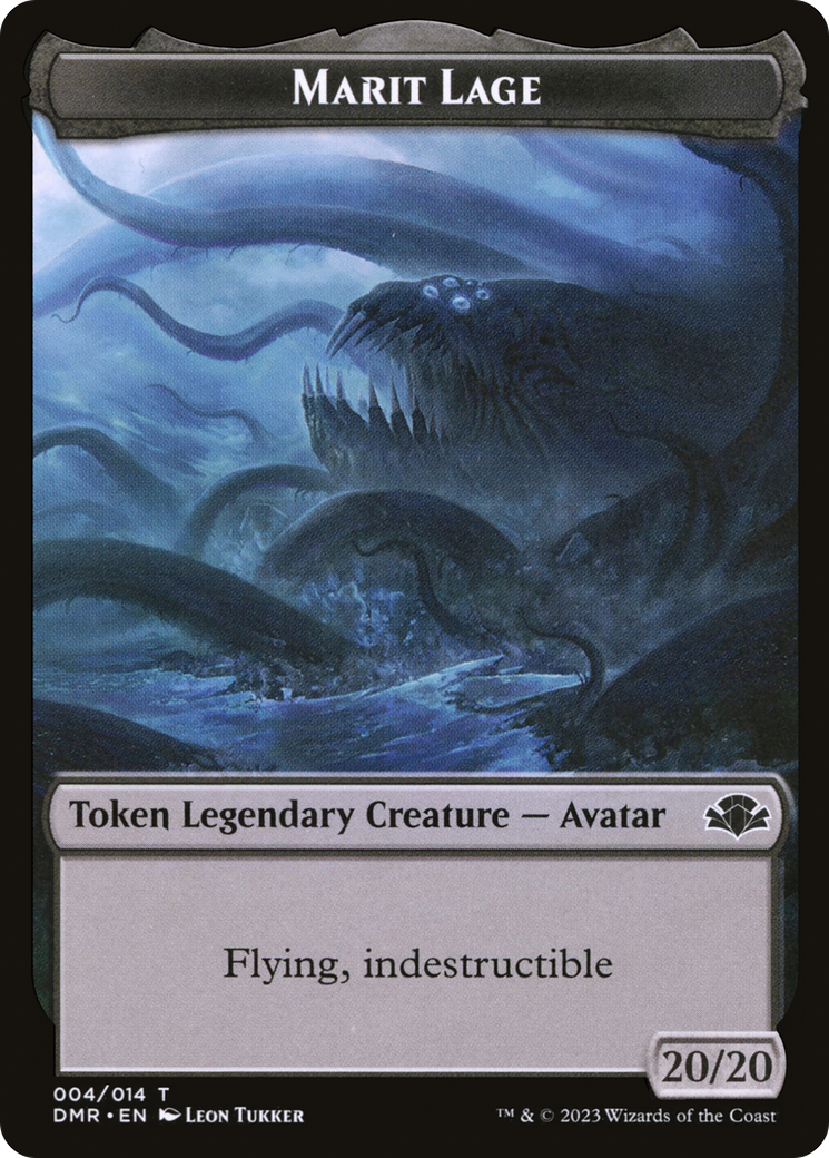 Marit Lage Token [Dominaria Remastered Tokens] | Cracking-Singles