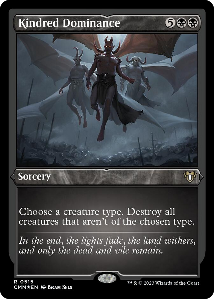 Kindred Dominance (Foil Etched) [Commander Masters] | Cracking-Singles