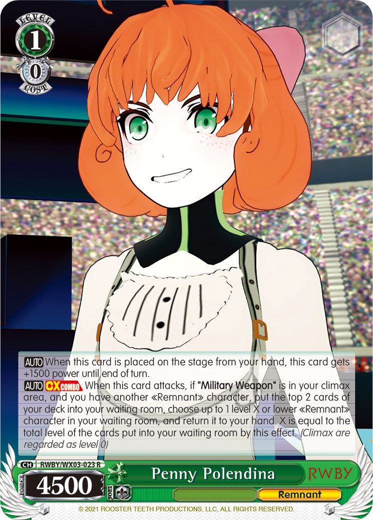 Penny Polendina (RWBY/WX03-023 R) [RWBY] | Cracking-Singles