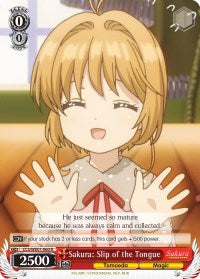 Sakura: Slip of the Tongue (CCS/WX01-060 R) [Cardcaptor Sakura: Clear Card] | Cracking-Singles
