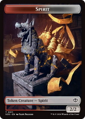 Inkling (0007) // Spirit (0011) Double-Sided Token [Secrets of Strixhaven Tokens] | Cracking-Singles
