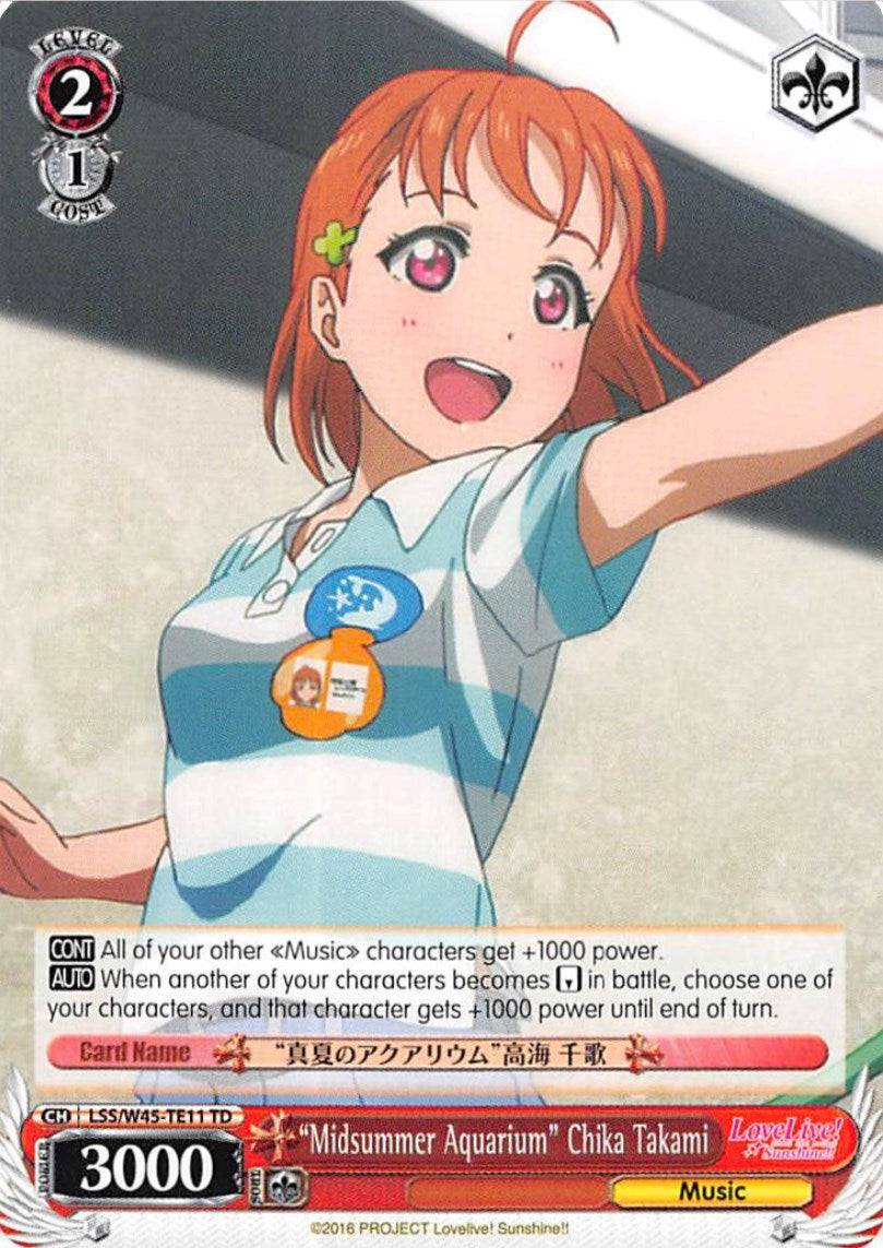 Midsummer Aquarium" Chika Takami (LSS/W45-TE11 TD) [Love Live! Sunshine!!] | Cracking-Singles