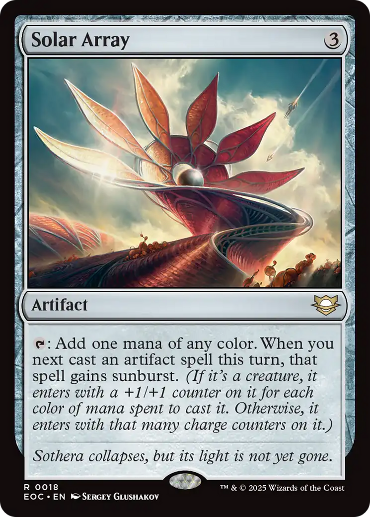 Solar Array [Edge of Eternities Commander] | Cracking-Singles