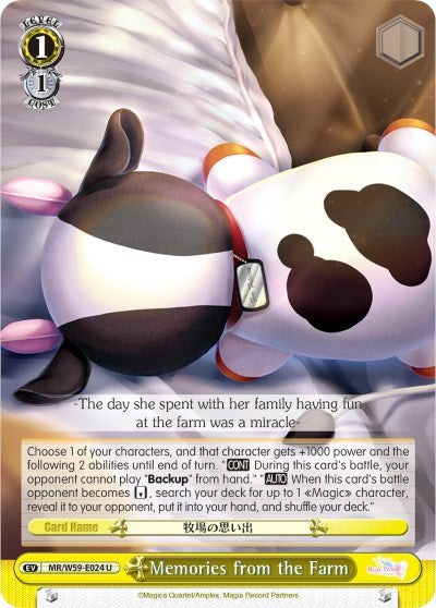 Memories from the Farm (MR/W59-E024 C) [Magia Record: Puella Magi Madoka Magica [Side Story] (Mobile)] | Cracking-Singles