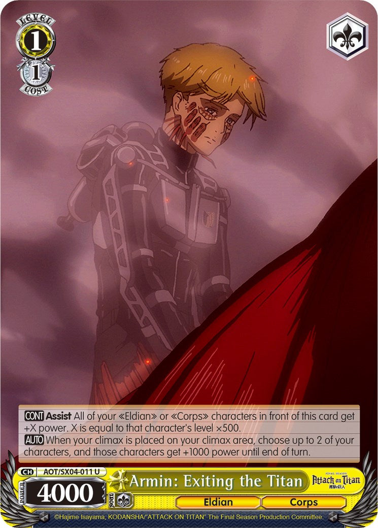 Armin: Exiting the Titan [Attack On Titan: Final Season] | Cracking-Singles