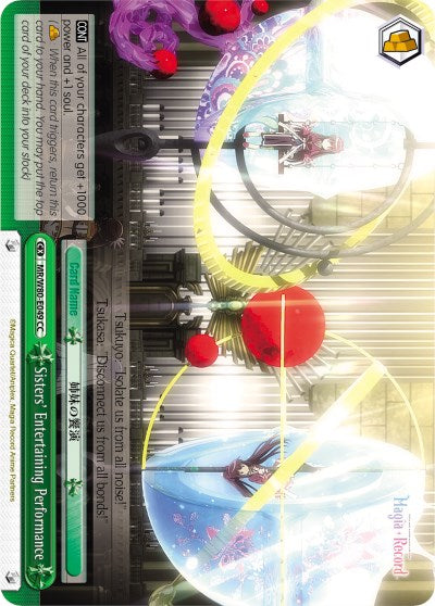 Sisters' Entertaining Performance (MR/W80-E049 CC) [Magia Record: Puella Magi Madoka Magica [Side Story] (Anime)] | Cracking-Singles
