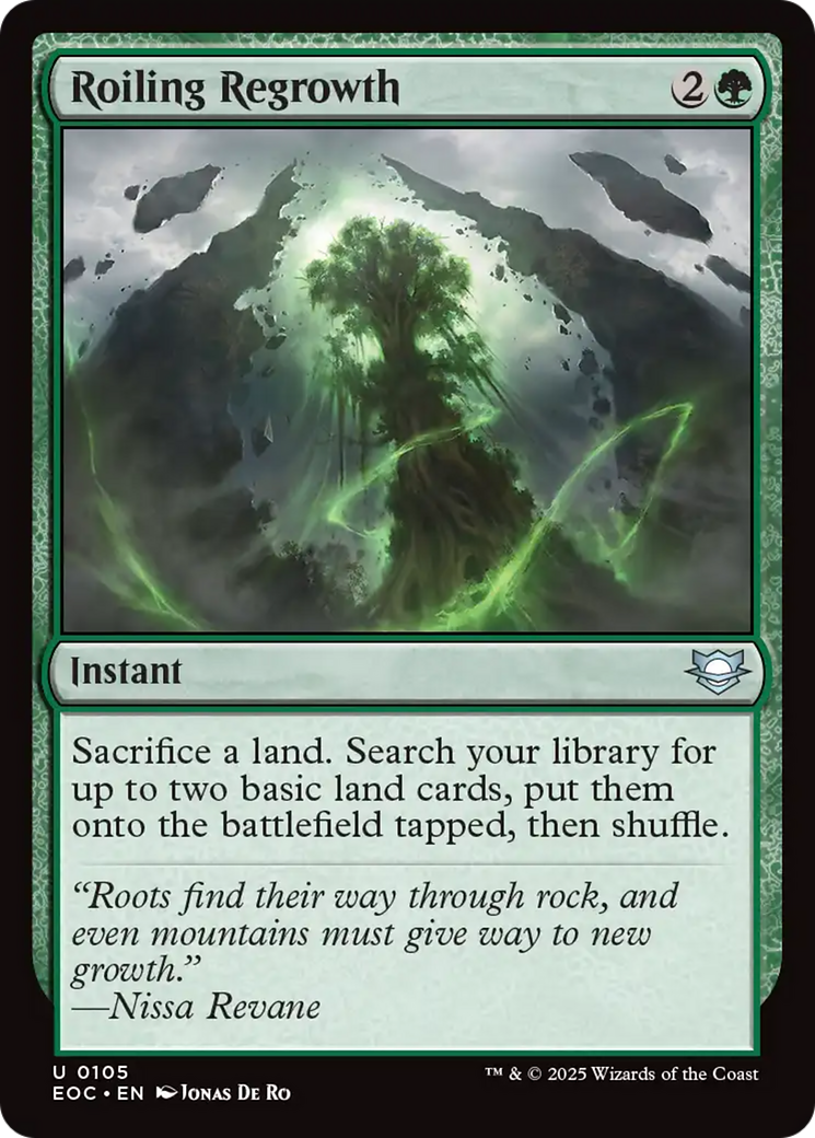 Roiling Regrowth [Edge of Eternities Commander] | Cracking-Singles
