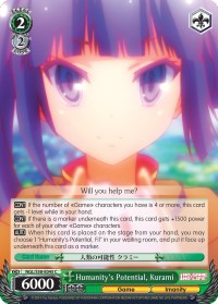 Humanity's Potential, Kurami (NGL/S58-E045 C) [No Game No Life] | Cracking-Singles