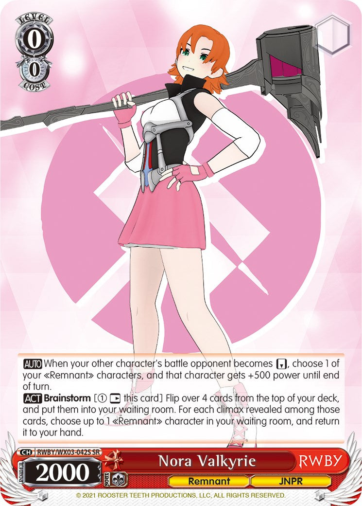 Nora Valkyrie (RWBY/WX03-042S SR) [RWBY] | Cracking-Singles