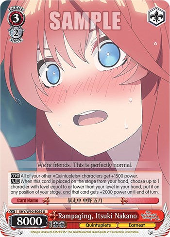 Rampaging, Itsuki Nakano (5HY/W90-E064 U) [The Quintessential Quintuplets 2] | Cracking-Singles