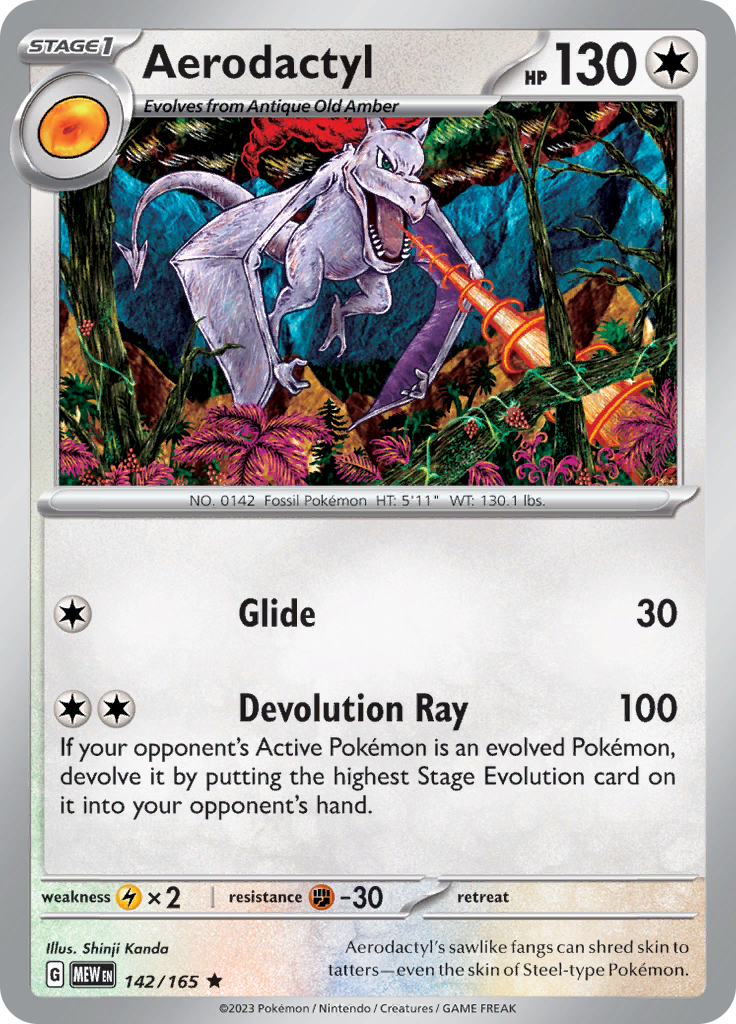 Aerodactyl (142/165) [Scarlet & Violet 151] | Cracking-Singles