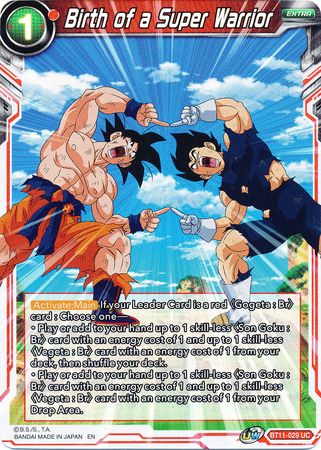 Birth of a Super Warrior (BT11-029) [Vermilion Bloodline 2nd Edition] | Cracking-Singles