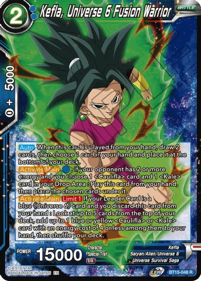 Kefla, Universe 6 Fusion Warrior (BT15-048) [Saiyan Showdown] | Cracking-Singles