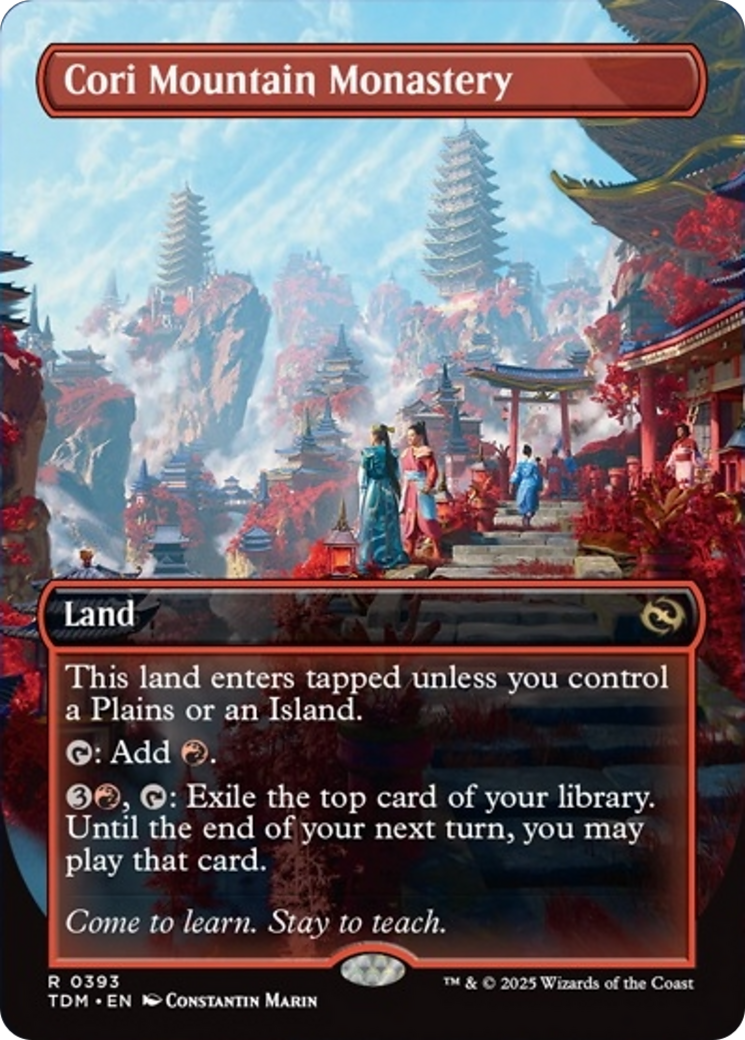 Cori Mountain Monastery (Borderless) [Tarkir: Dragonstorm] | Cracking-Singles