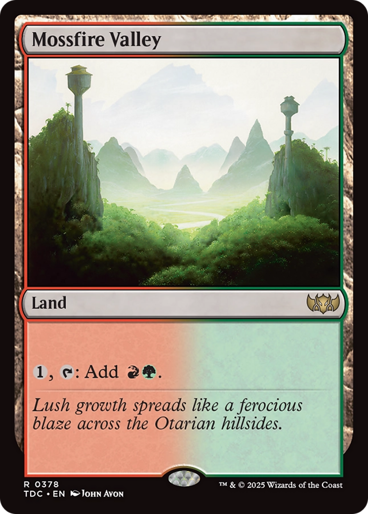 Mossfire Valley [Tarkir: Dragonstorm Commander] | Cracking-Singles