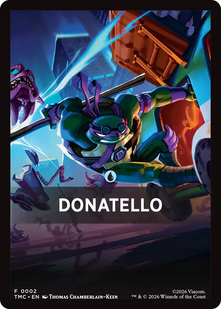 Donatello Theme Card [Teenage Mutant Ninja Turtles Commander Tokens] | Cracking-Singles
