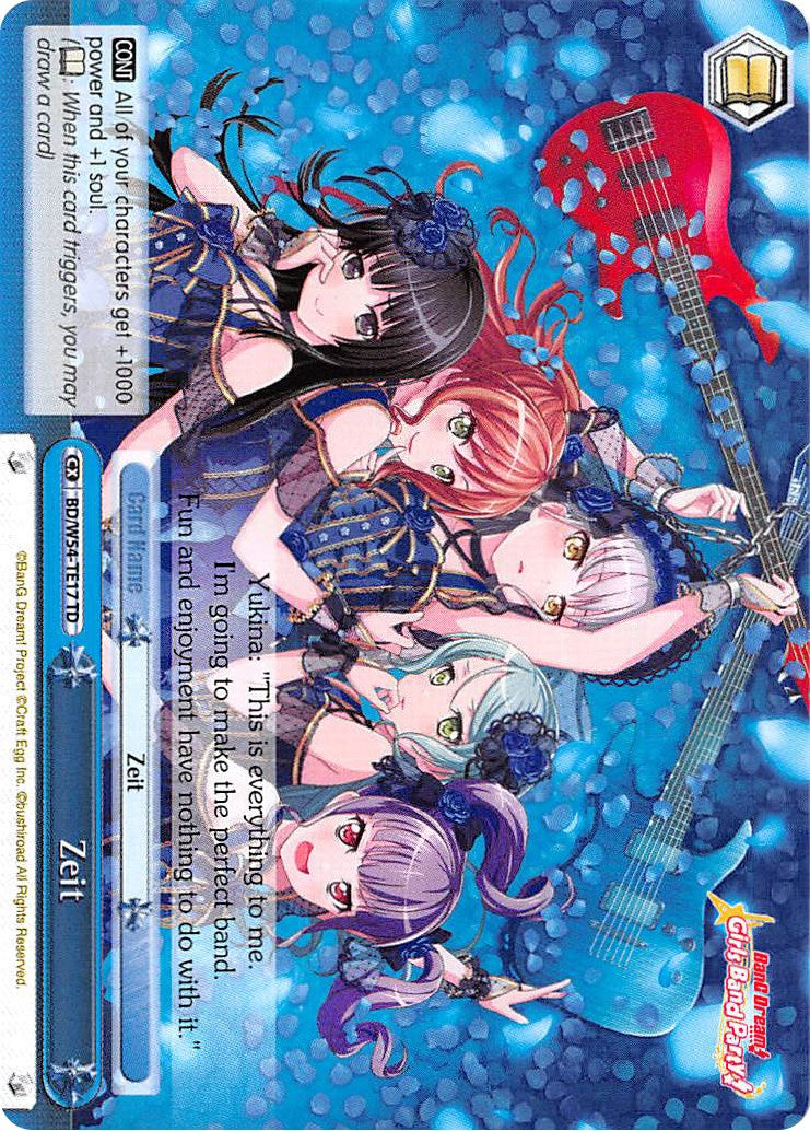 Zeit (BD/W54-TE17 TD) [BanG Dream! Girls Band Party!] | Cracking-Singles