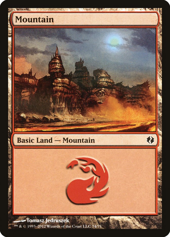 Mountain (74) [Duel Decks: Venser vs. Koth] | Cracking-Singles