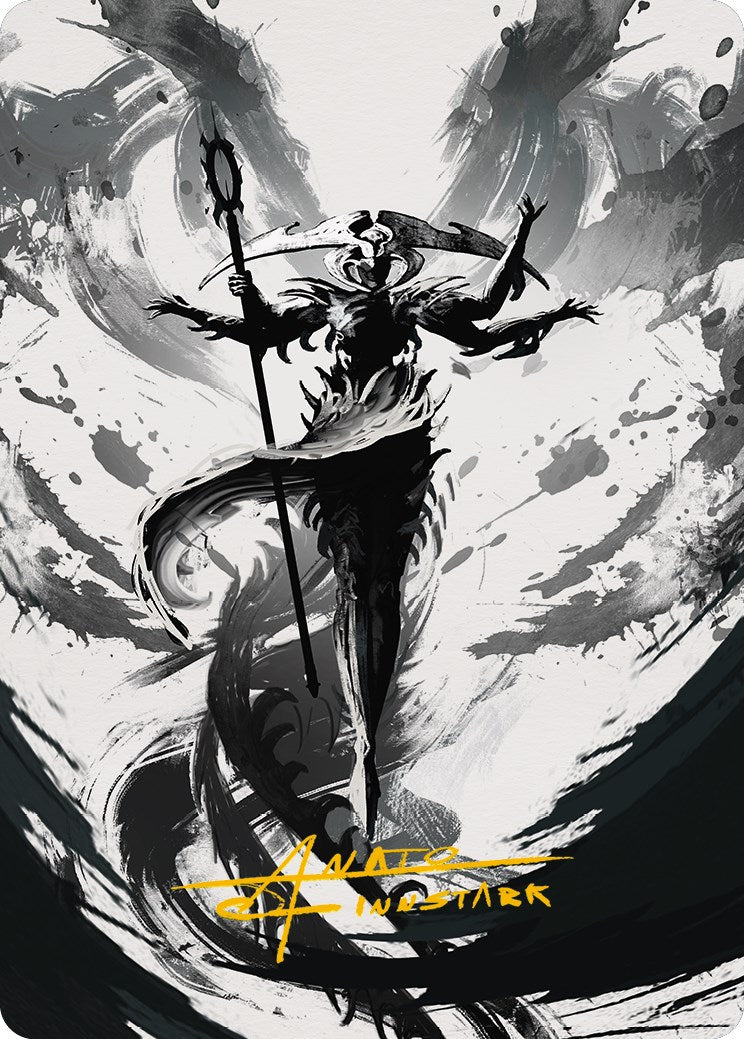 Atraxa, Grand Unifier 2 Art Card (Gold-Stamped Signature) [Phyrexia: All Will Be One Art Series] | Cracking-Singles