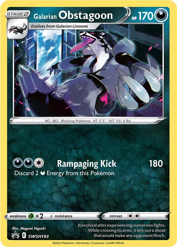 Galarian Obstagoon (SWSH193) [Sword & Shield: Black Star Promos] | Cracking-Singles