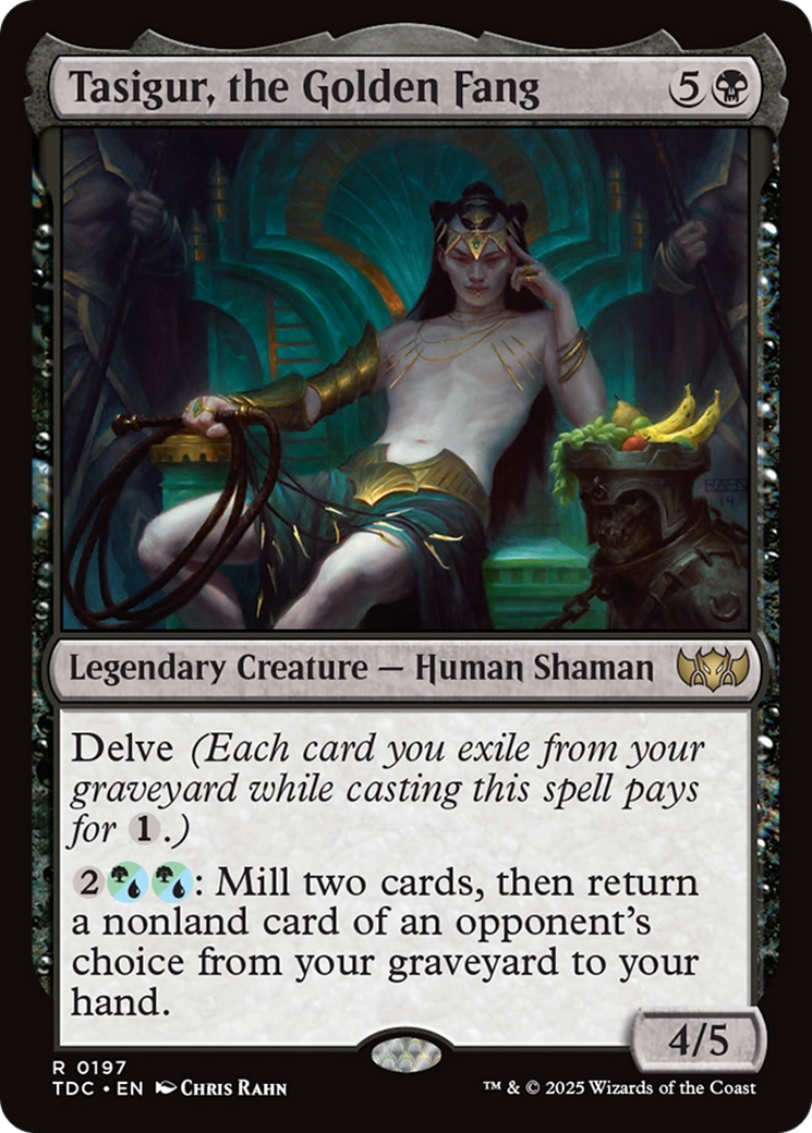 Tasigur, the Golden Fang [Tarkir: Dragonstorm Commander] | Cracking-Singles
