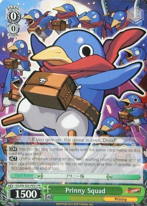 Prinny Squad (DG/EN-S03-PE01 PR) (Promo) [Disgaea] | Cracking-Singles