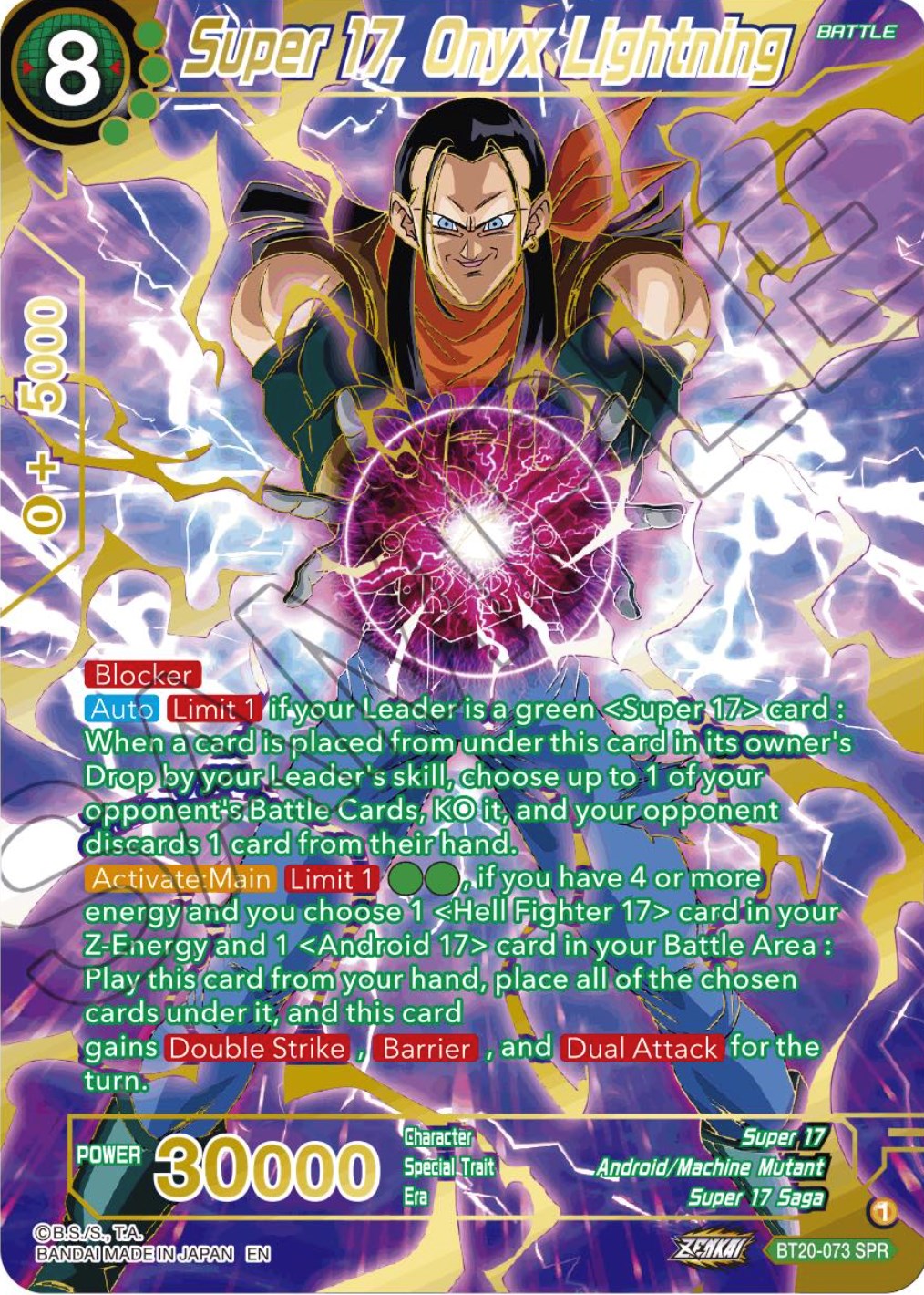 Super 17, Onyx Lightning (SPR) (BT20-073) [Power Absorbed] | Cracking-Singles
