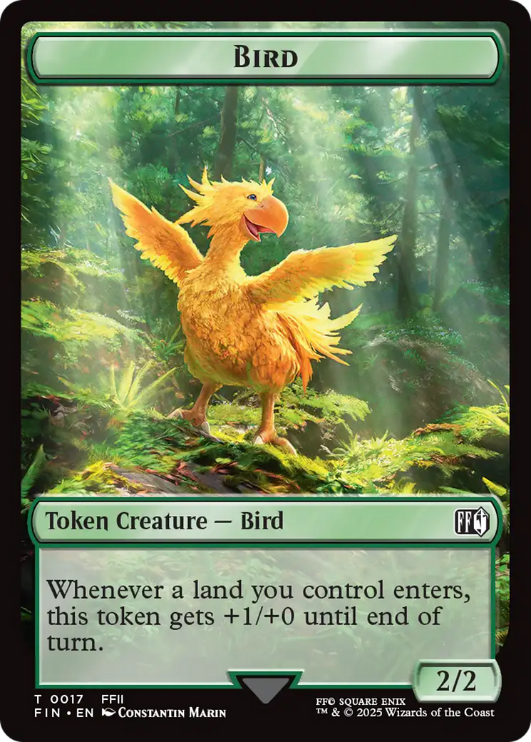 Hero (0009) // Bird (0017) Double-Sided Token [FINAL FANTASY Tokens] | Cracking-Singles