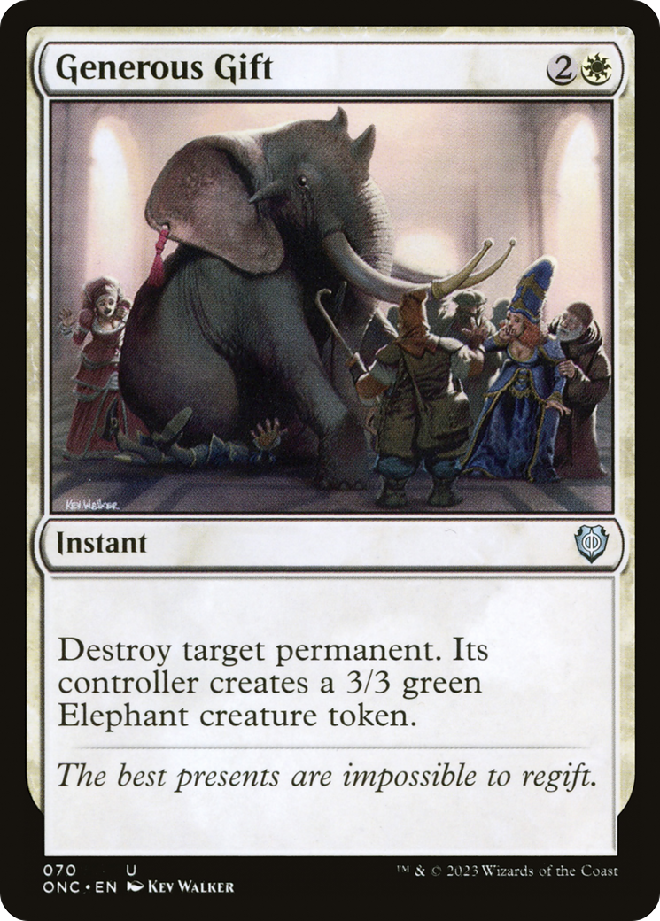 Generous Gift [Phyrexia: All Will Be One Commander] | Cracking-Singles