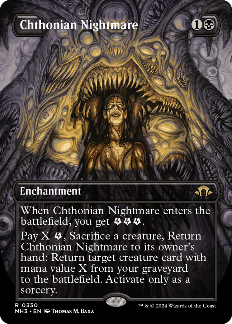 Chthonian Nightmare (Borderless) [Modern Horizons 3] | Cracking-Singles