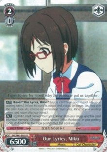 Our Lyrics, Miku (IMC/W41-E051 R) [The iDOLM@STER Cinderella Girls] | Cracking-Singles