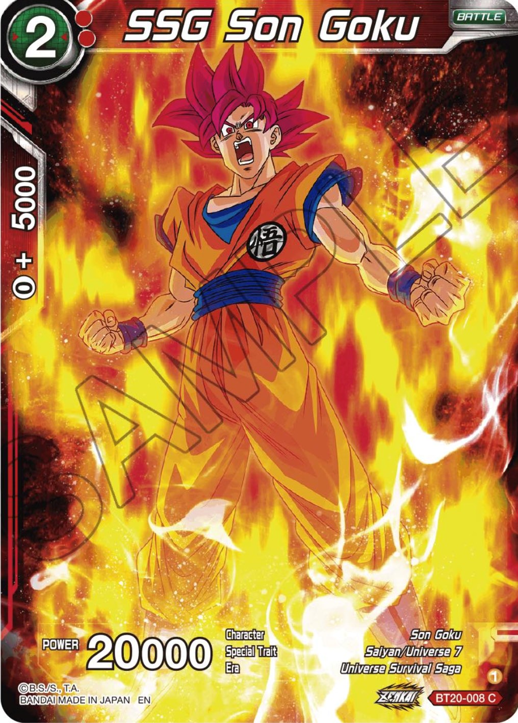 SSG Son Goku (BT20-008) [Power Absorbed] | Cracking-Singles