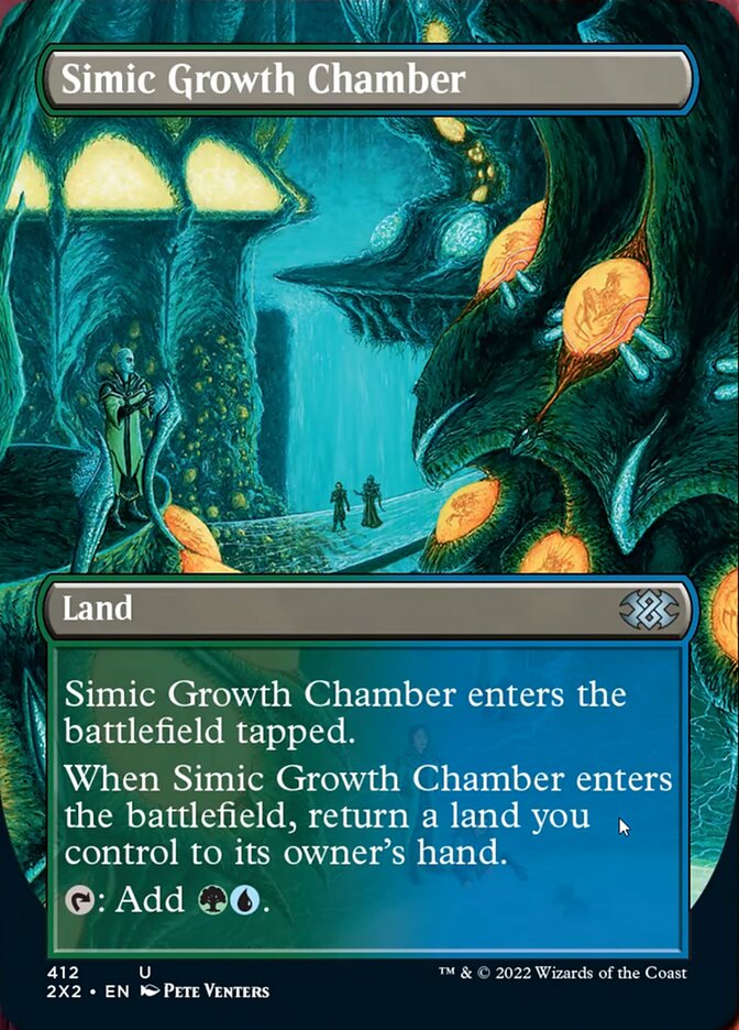 Simic Growth Chamber (Borderless Alternate Art) [Double Masters 2022] | Cracking-Singles