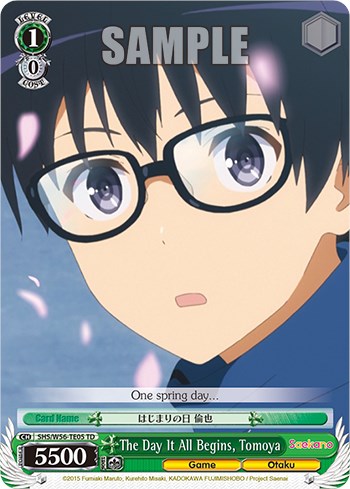 The Day It All Begins, Tomoya [Saekano: How to Raise a Boring Girlfriend] | Cracking-Singles