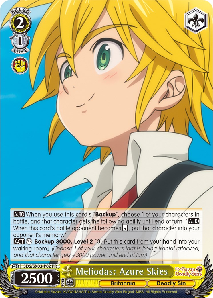 Meliodas: Azure Skies [The Seven Deadly Sins: Revival of The Commandments] | Cracking-Singles
