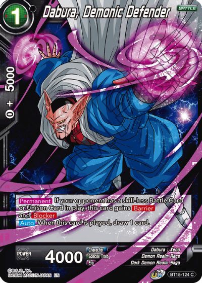 Dabura, Demonic Defender (BT15-124) [Saiyan Showdown] | Cracking-Singles