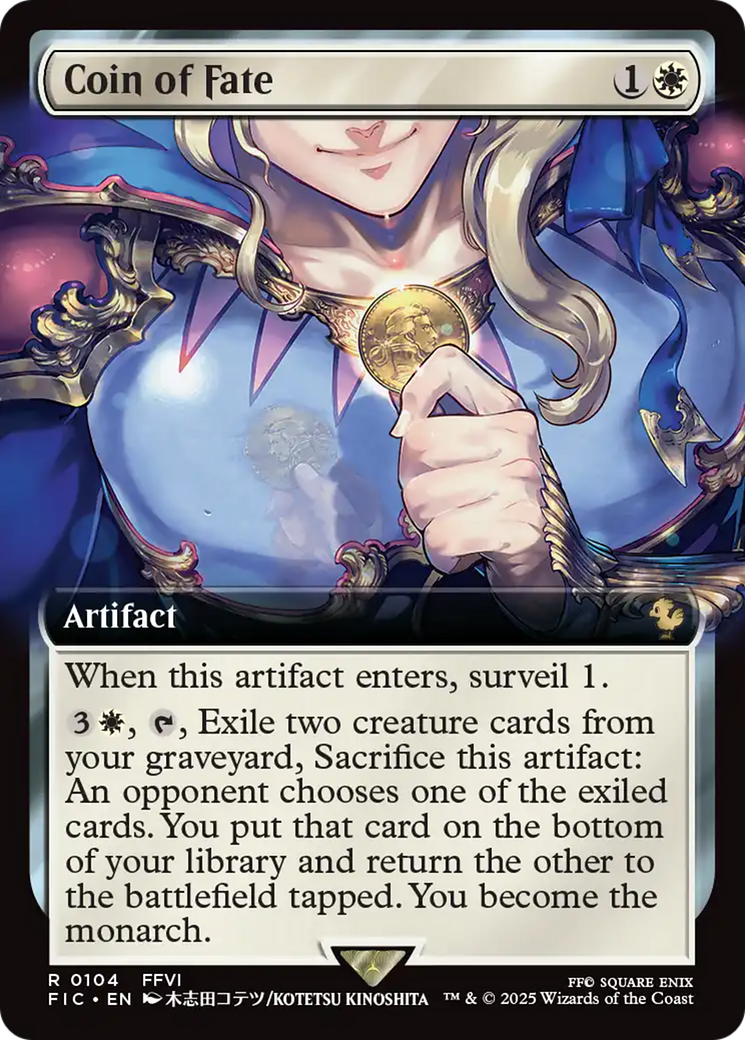 Coin of Fate (Extended Art) [FINAL FANTASY Commander] | Cracking-Singles