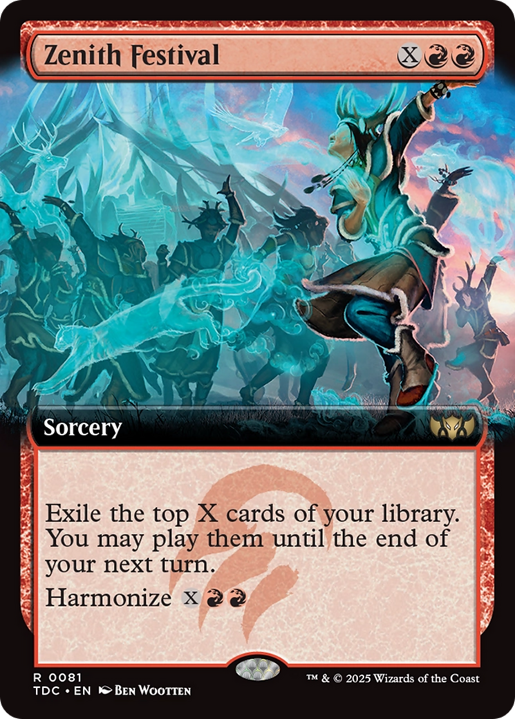 Zenith Festival (Extended Art) [Tarkir: Dragonstorm Commander] | Cracking-Singles