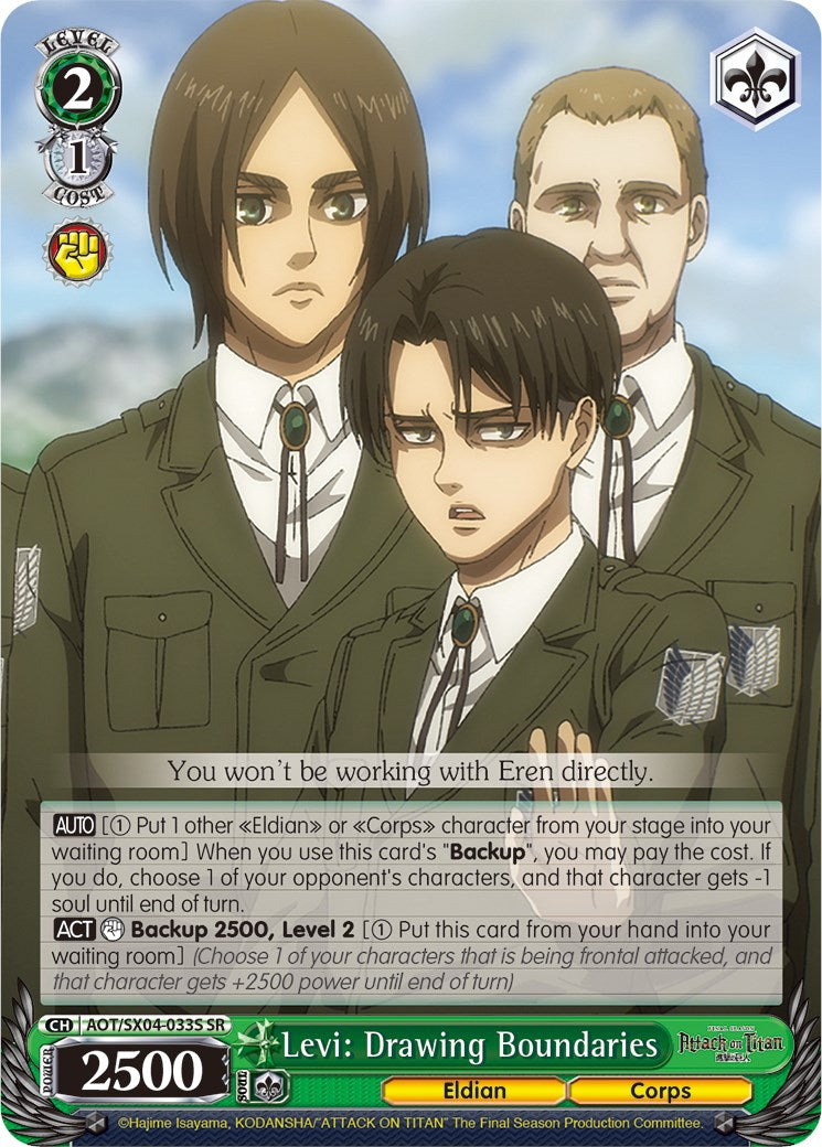 Levi: Drawing Boundaries (Foil) [Attack On Titan: Final Season] | Cracking-Singles