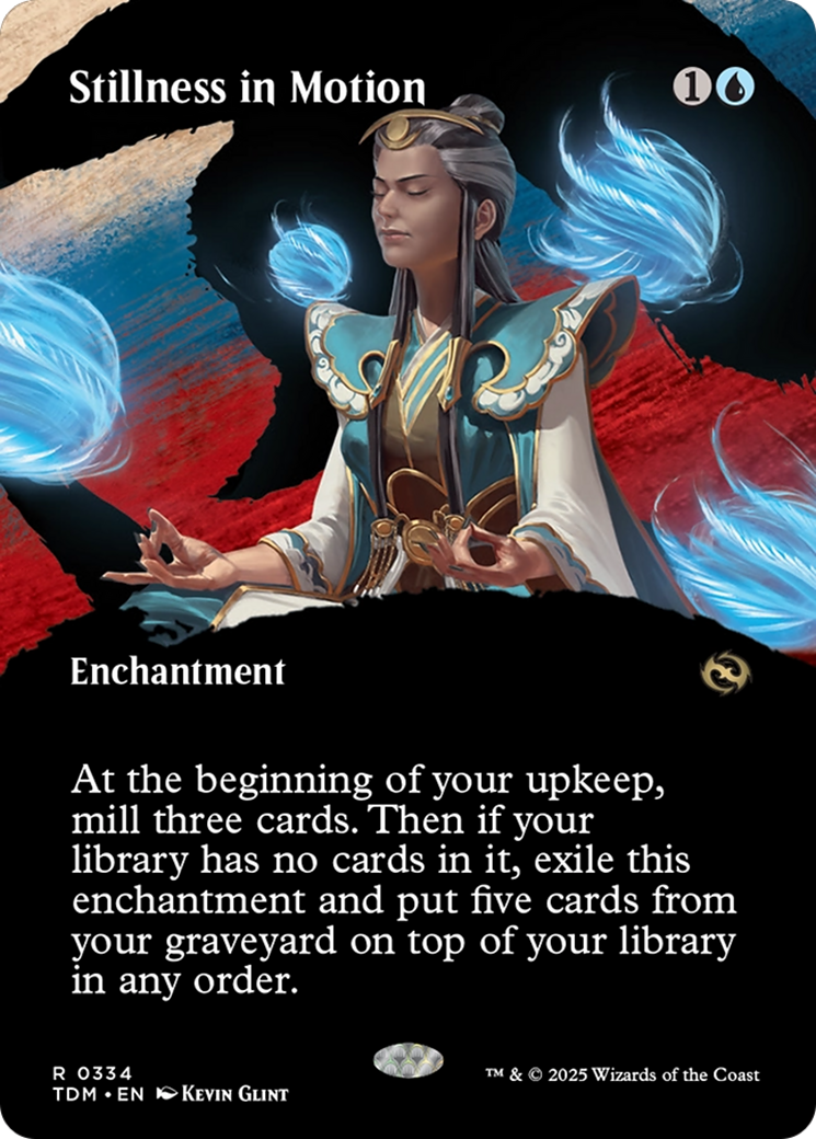 Stillness in Motion (Borderless) [Tarkir: Dragonstorm] | Cracking-Singles