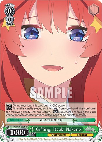 Gifting, Itsuki Nakano (5HY/W90-E036 C) [The Quintessential Quintuplets 2] | Cracking-Singles