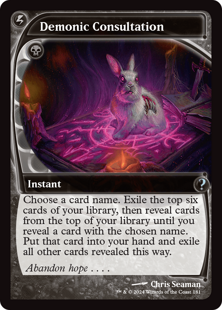 Demonic Consultation (Future Sight) [Mystery Booster 2] | Cracking-Singles
