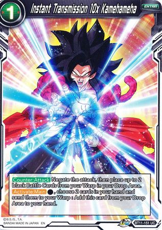 Instant Transmission 10x Kamehameha (BT11-151) [Vermilion Bloodline] | Cracking-Singles