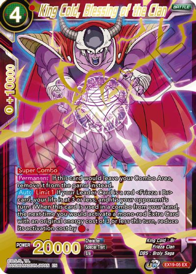 King Cold, Blessing of the Clan (EX19-05) [Special Anniversary Set 2021] | Cracking-Singles