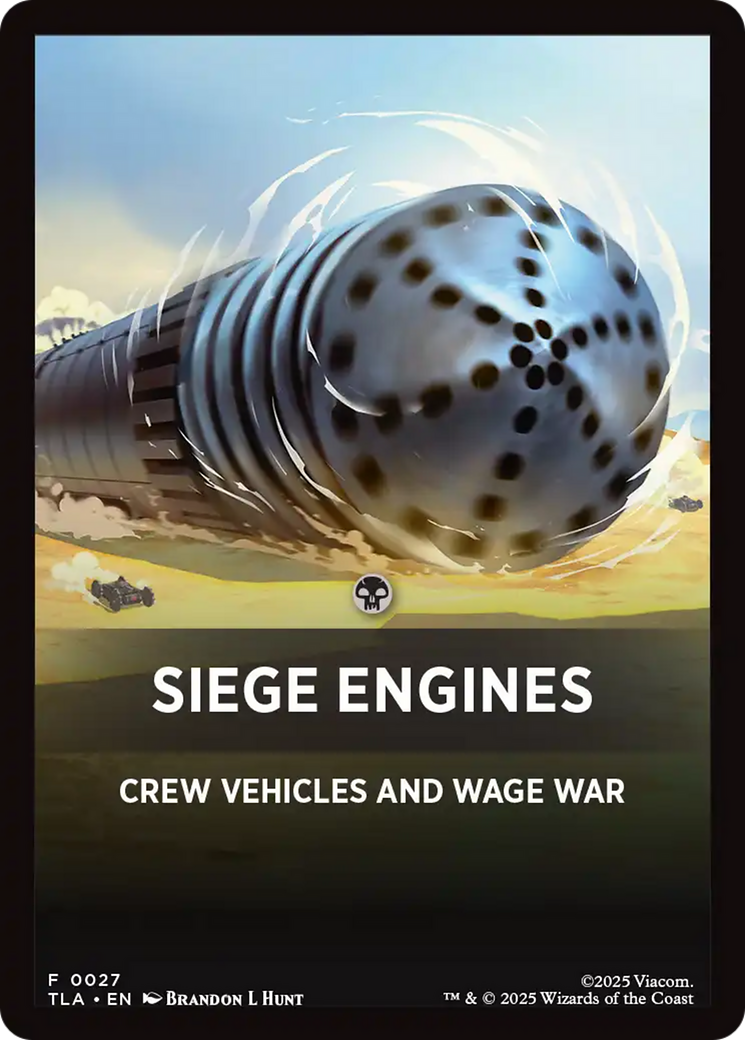 Siege Engines Theme Card [Avatar: The Last Airbender Tokens] | Cracking-Singles