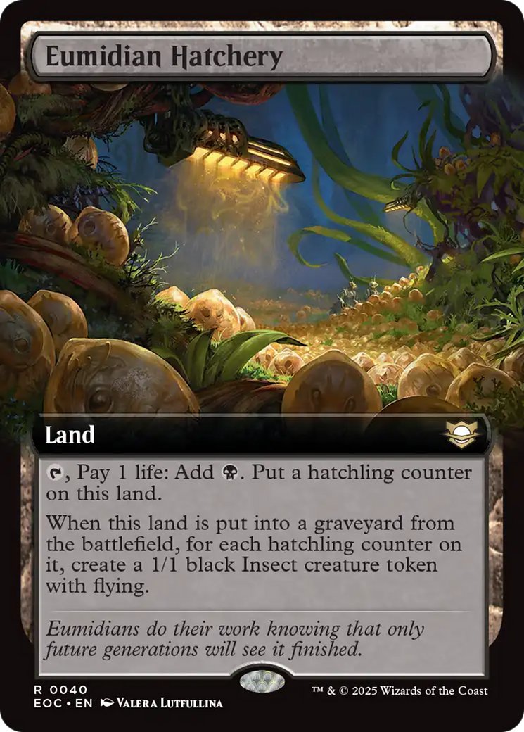 Eumidian Hatchery (Extended Art) [Edge of Eternities Commander] | Cracking-Singles