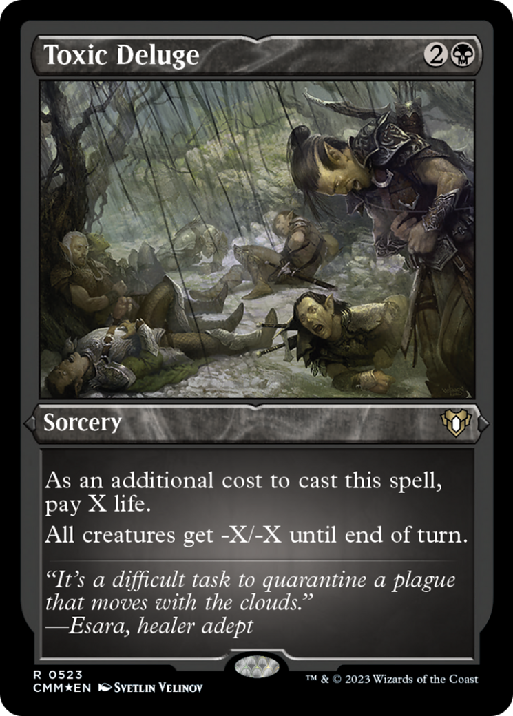 Toxic Deluge (Foil Etched) [Commander Masters] | Cracking-Singles