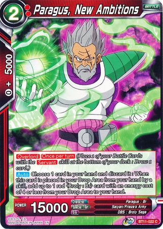 Paragus, New Ambitions (BT11-022) [Vermilion Bloodline] | Cracking-Singles